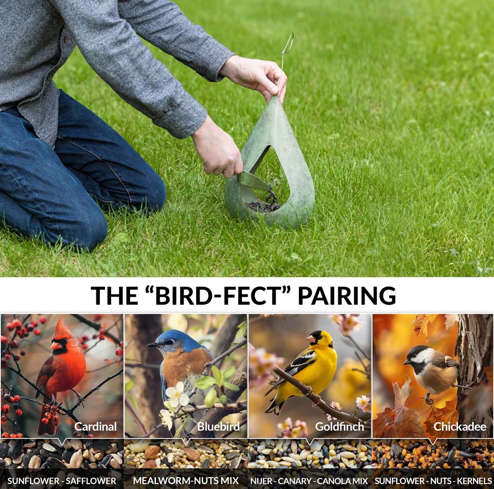 Rain Drop Fly-Thru Copper Bird Feeder - Image 5