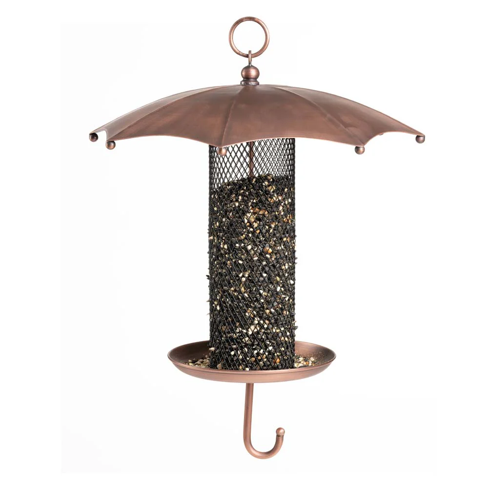 Rainy Day Umbrella-Inspired Bird Feeder, Durable Mesh