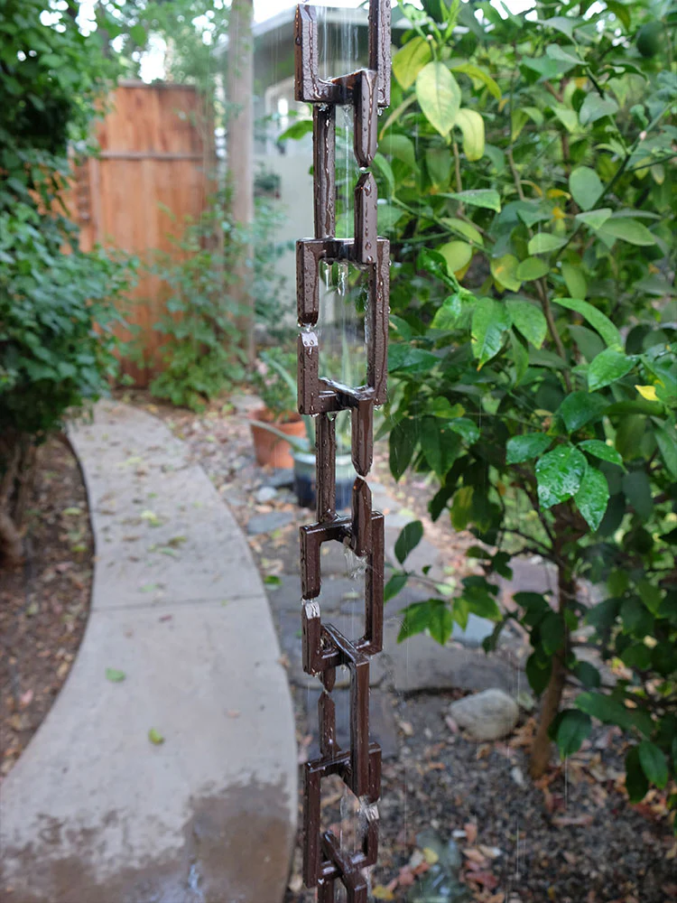 Rectangle Links™ Rain Chain - Image 6