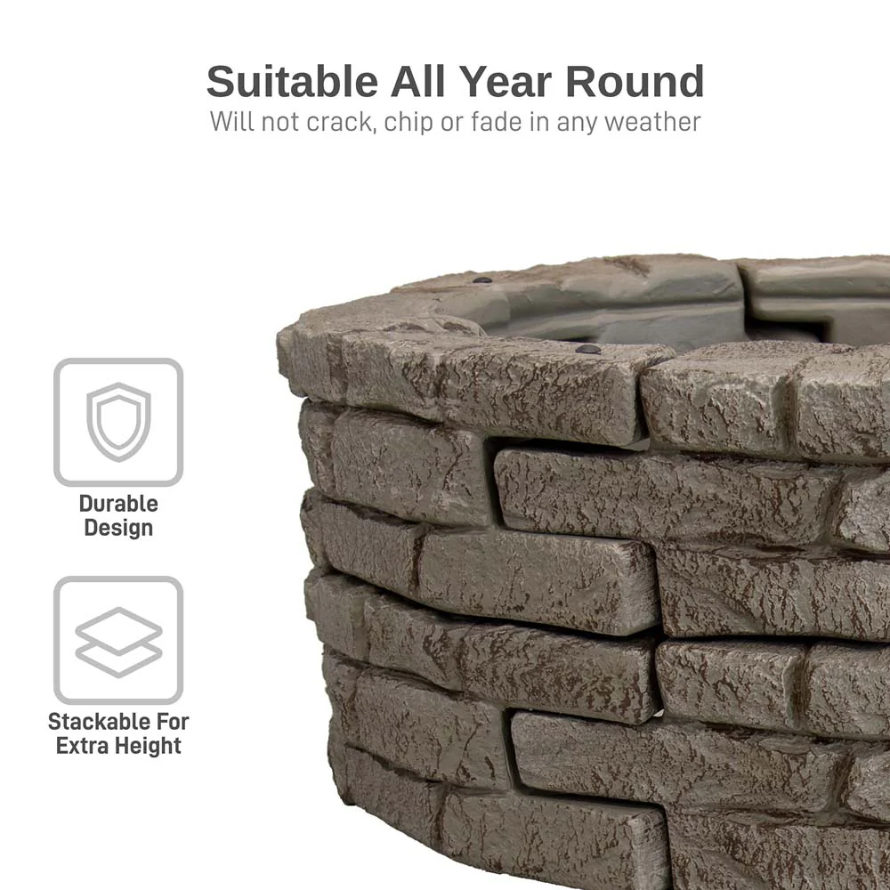 Rock Lock Raised Garden Bed - Curved Rock - Image 6