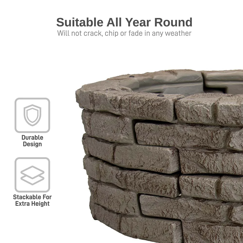 Rock Lock Raised Garden Bed - End Rocks - Image 4