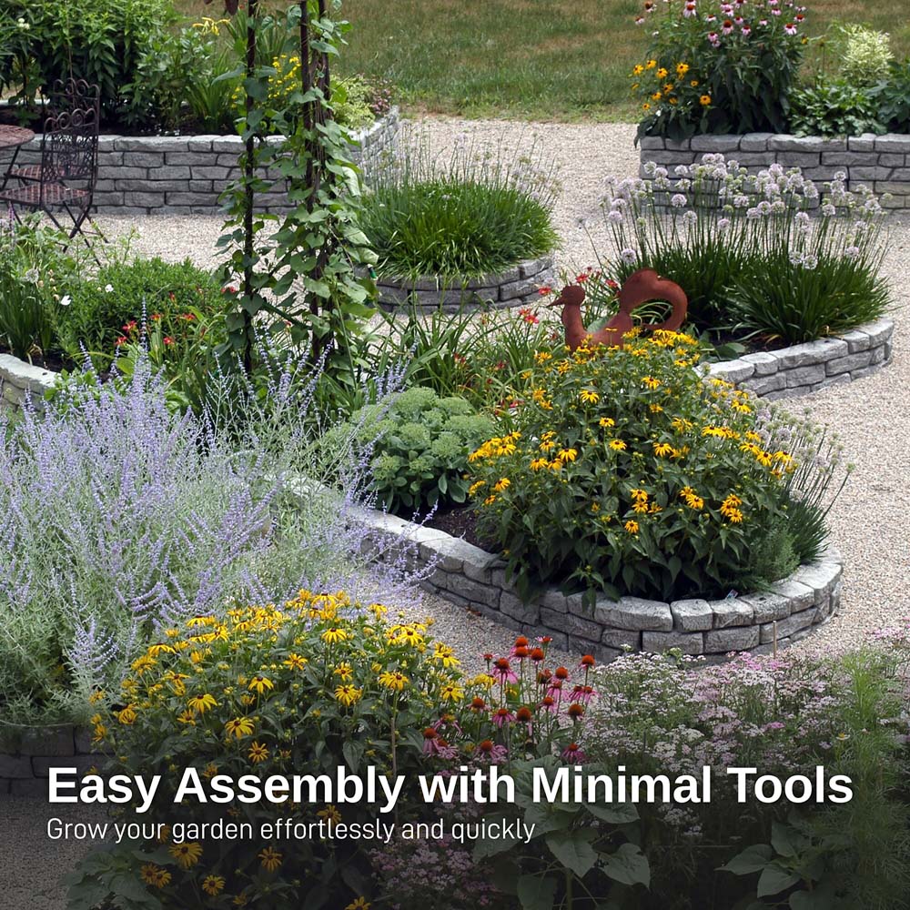 Rock Lock Raised Garden Bed - End Rocks - Image 9