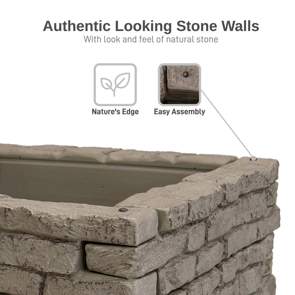 Rock Lock Raised Garden Bed - Straight Rock - Image 5