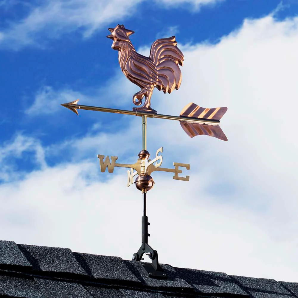 Rooster Cottage Weathervane with Roof Mount - Image 12