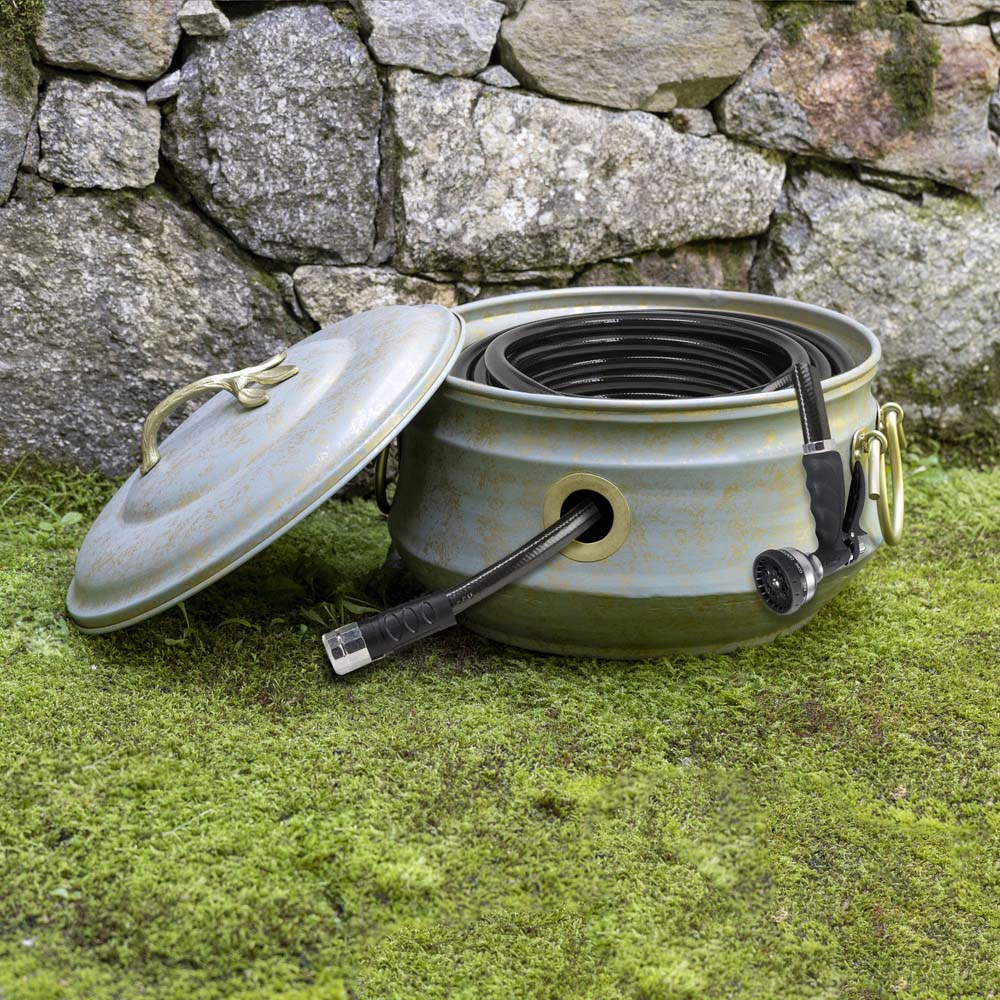 Sedona Hose Pot with Lid and Brass Accents - Image 5