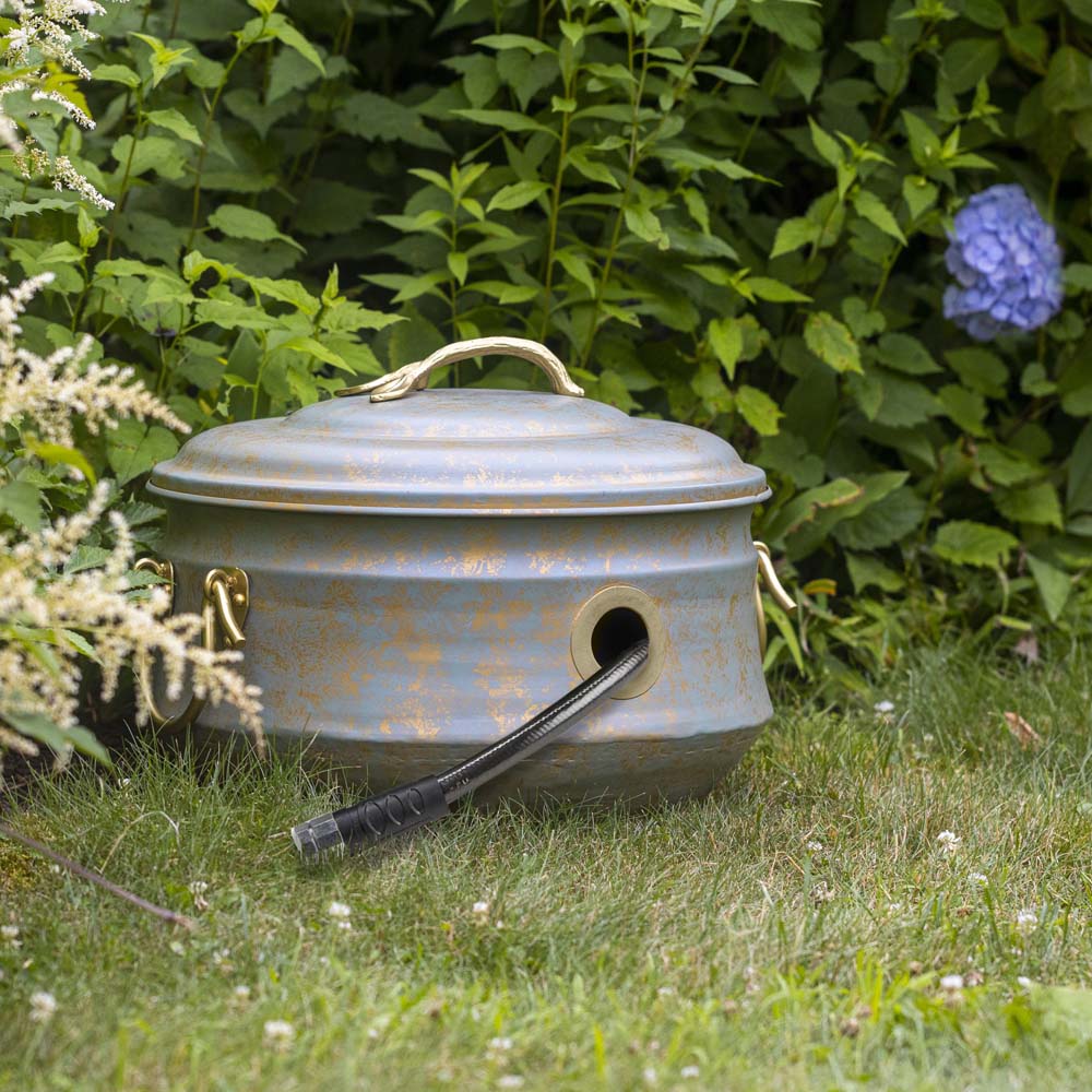 Sedona Hose Pot with Lid and Brass Accents - Image 7