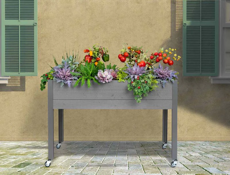 Self-Watering Elevated Spruce Planter (21" x 47" x 32") - Image 7
