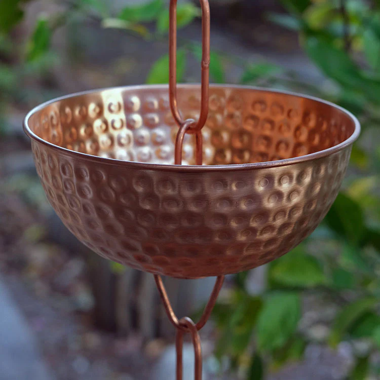 Singing Bowls™ Copper Rain Chain