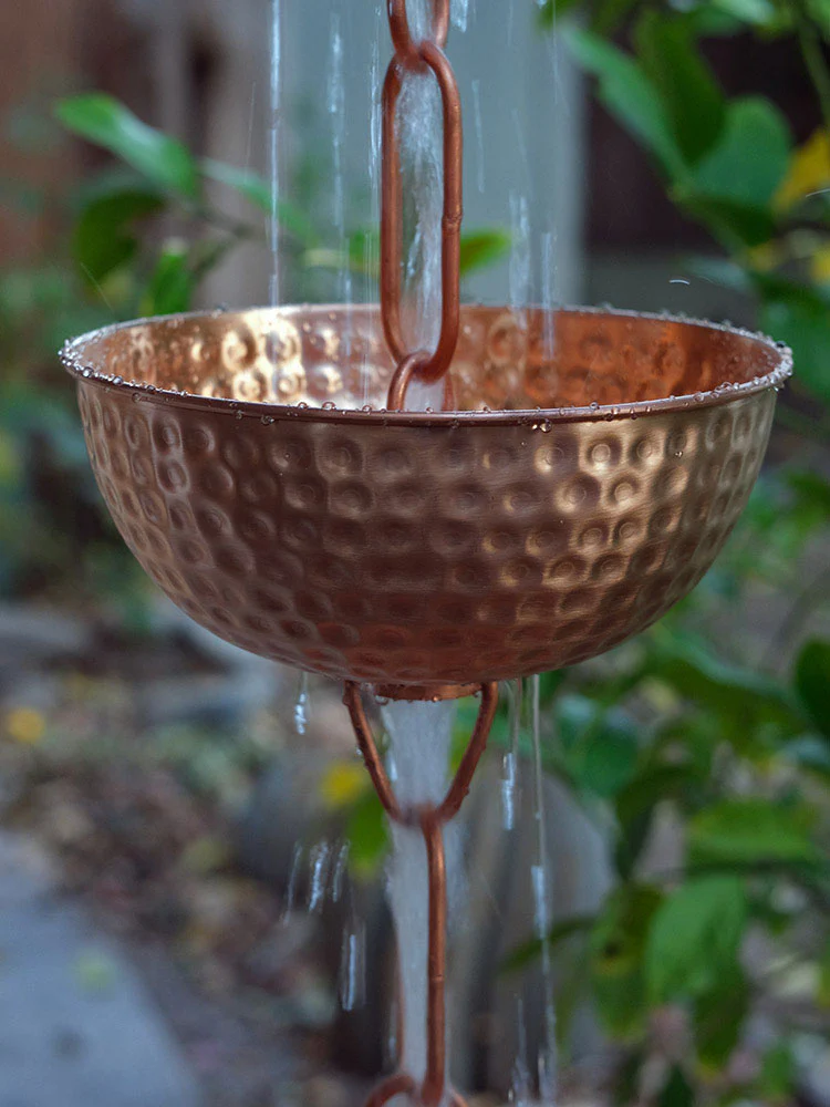 Singing Bowls™ Copper Rain Chain - Image 2