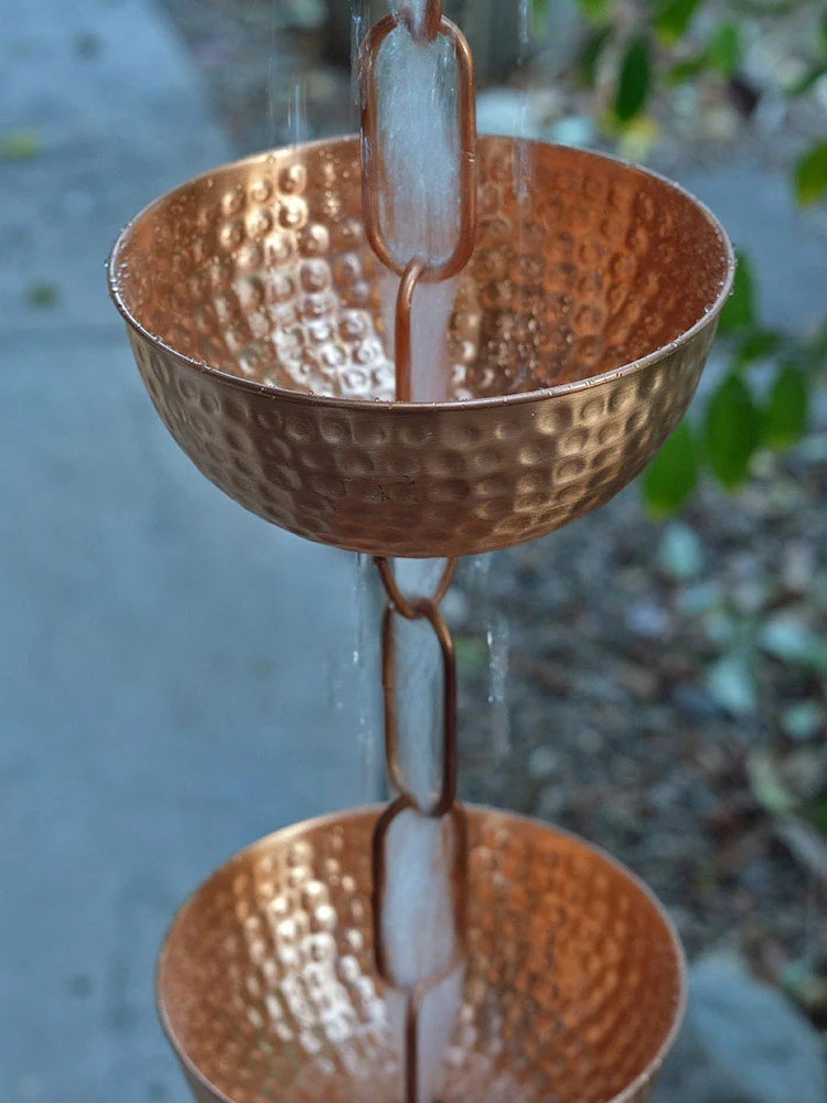 Singing Bowls™ Copper Rain Chain - Image 3