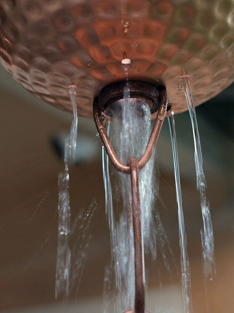 Singing Bowls™ Copper Rain Chain - Image 5