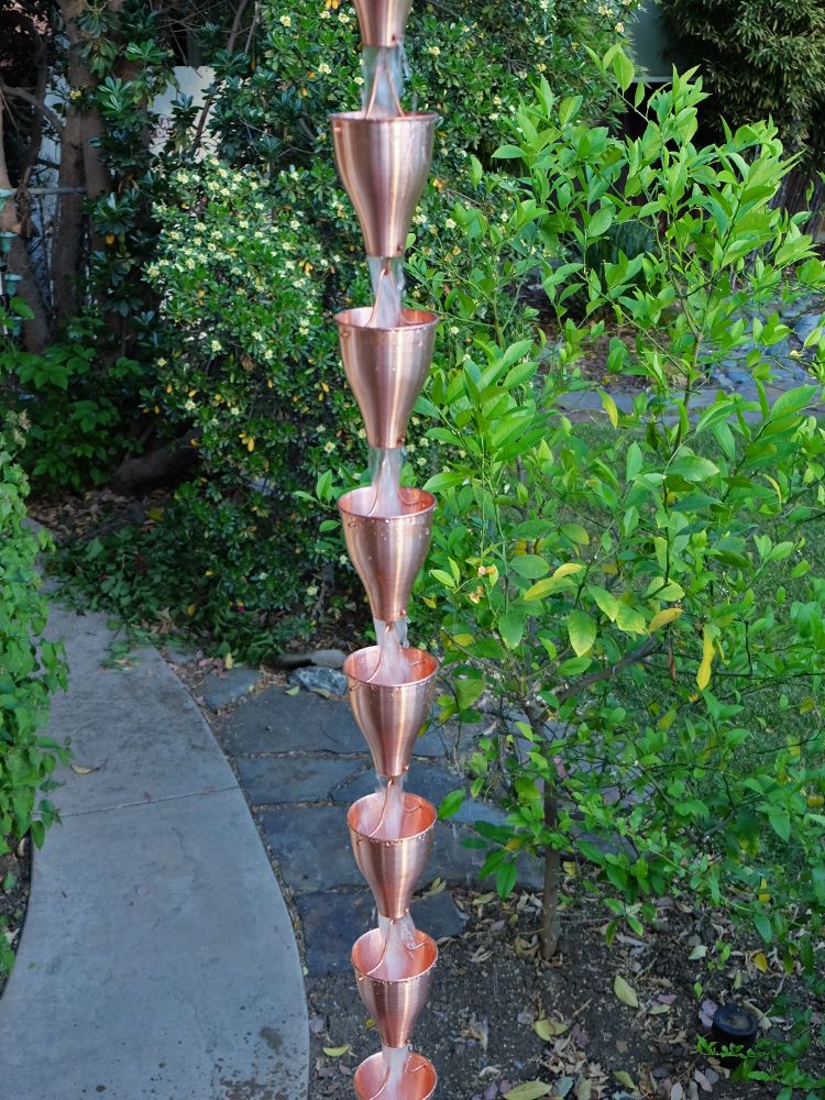 Smooth Cups Rain Chain - Image 6