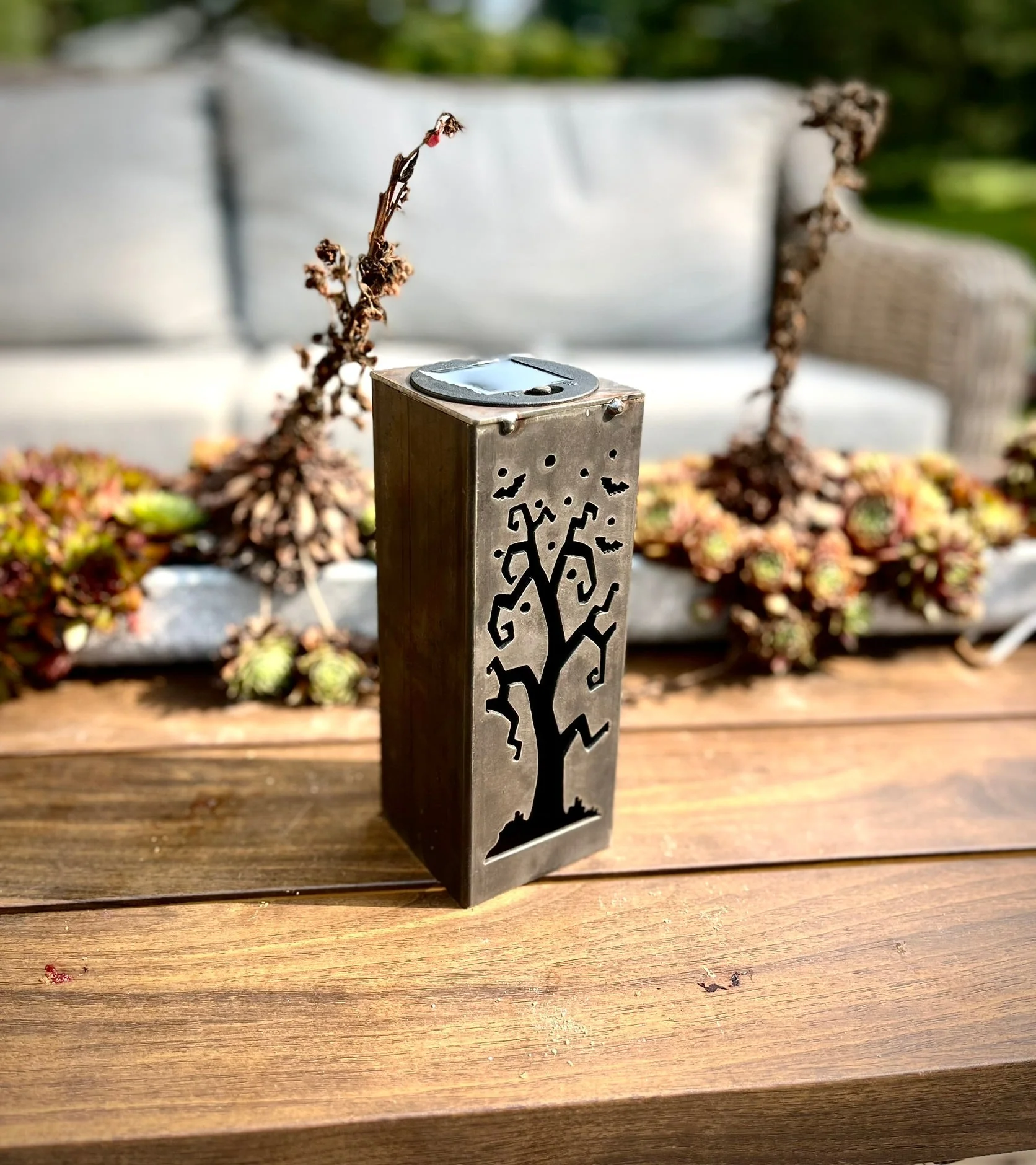 Spooky Tree Solar Tube Light - Steel - Image 3