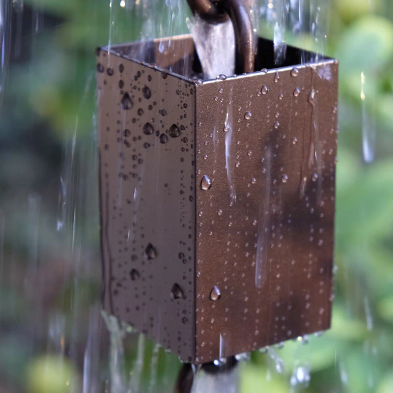 Square Kenchiku Aluminum Rain Chain