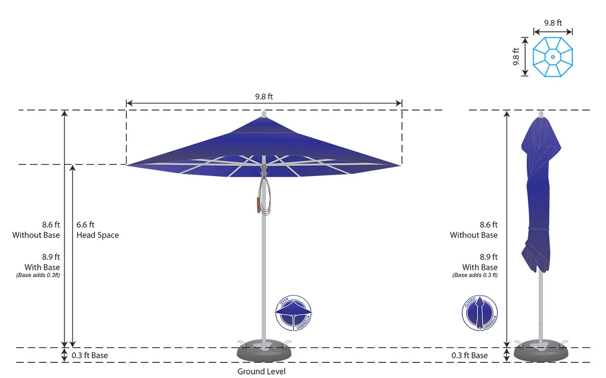 St James Premium Round Umbrella - Image 17
