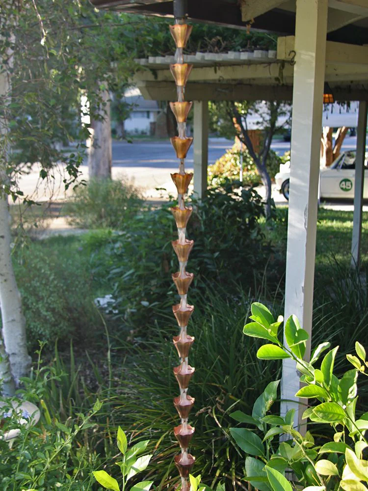 Star Flower Cups Rain Chain - Image 3