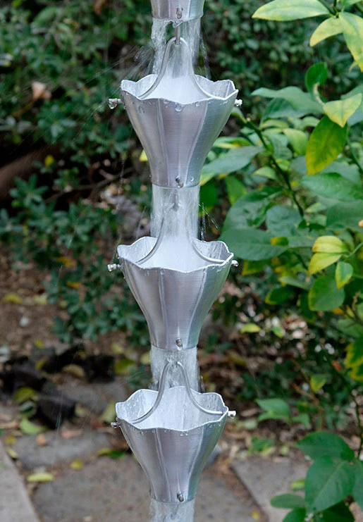 Star Flower Cups Rain Chain - Image 5