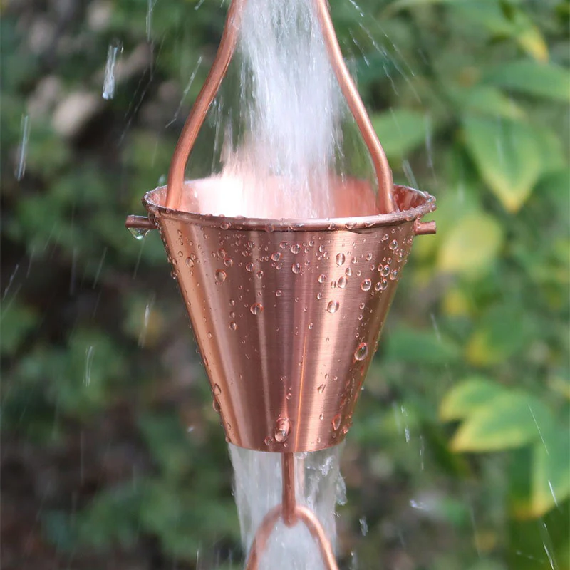 Steel Cups Rain Chain