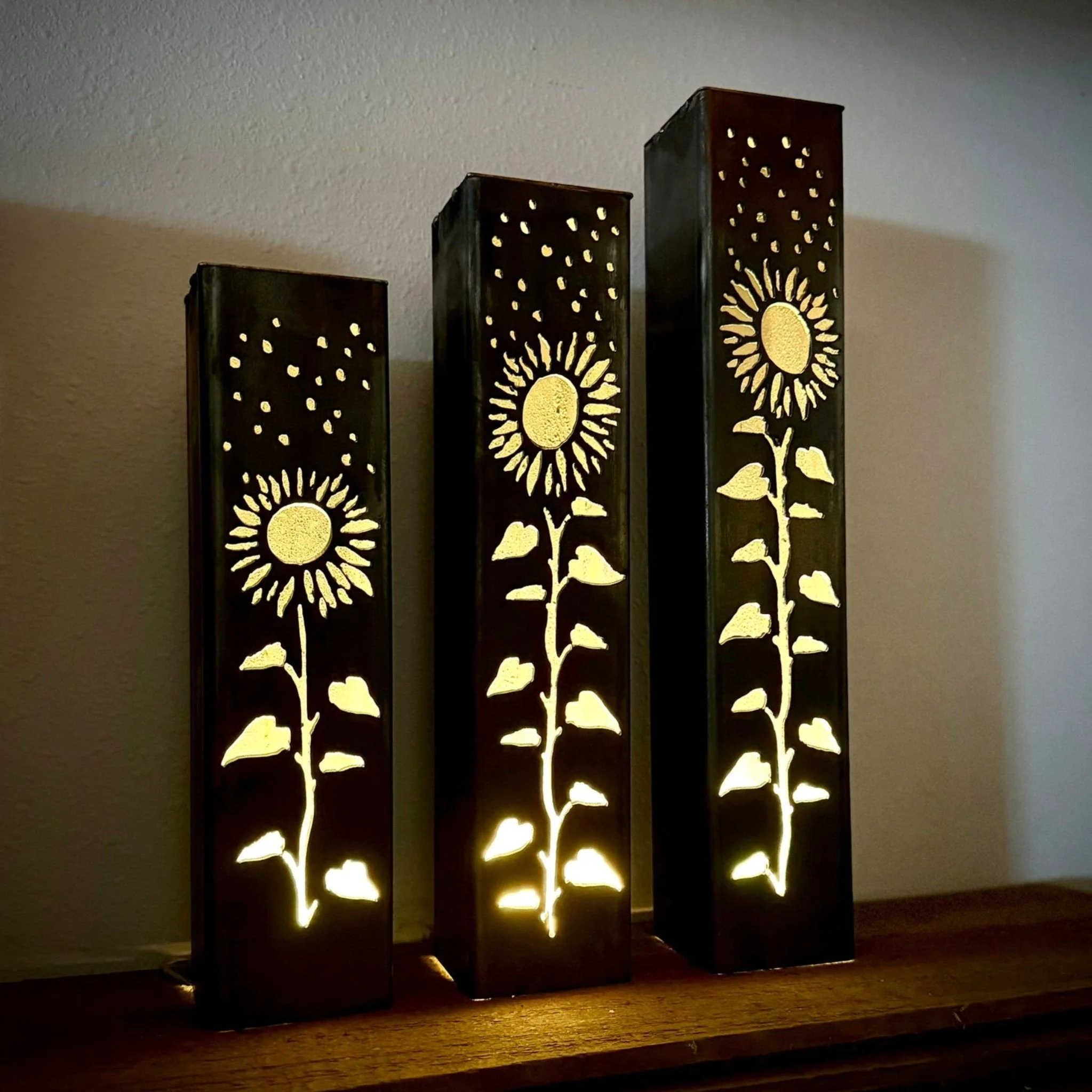 Sunflowers Under the Stars Indoor Luminary | Multiple Sizes - Image 2