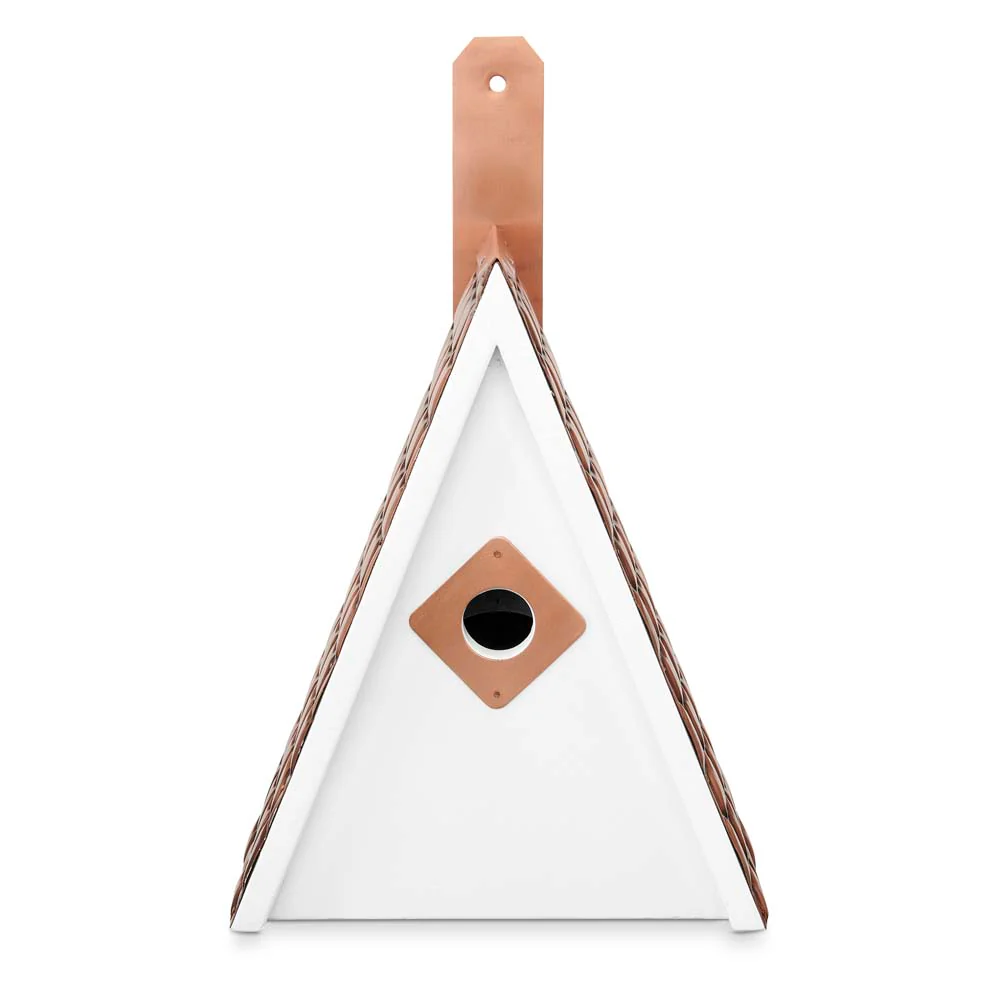 Swiss Chalet Bird House - Pure Copper Roof - Image 2
