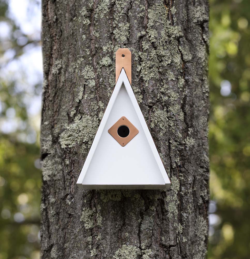 Swiss Chalet Bird House - Pure Copper Roof - Image 5