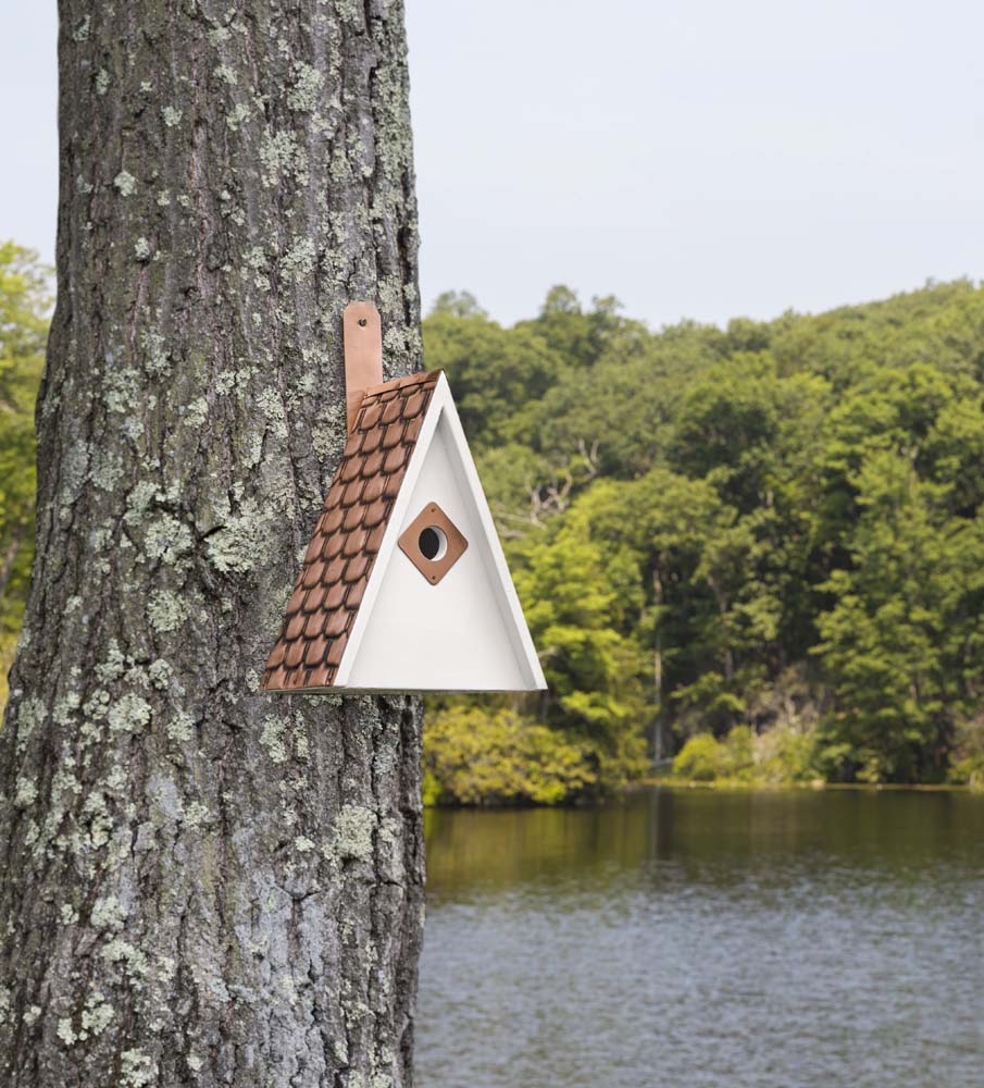 Swiss Chalet Bird House - Pure Copper Roof - Image 6