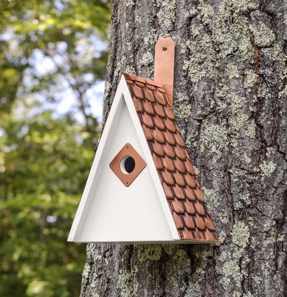 Swiss Chalet Bird House - Pure Copper Roof - Image 7