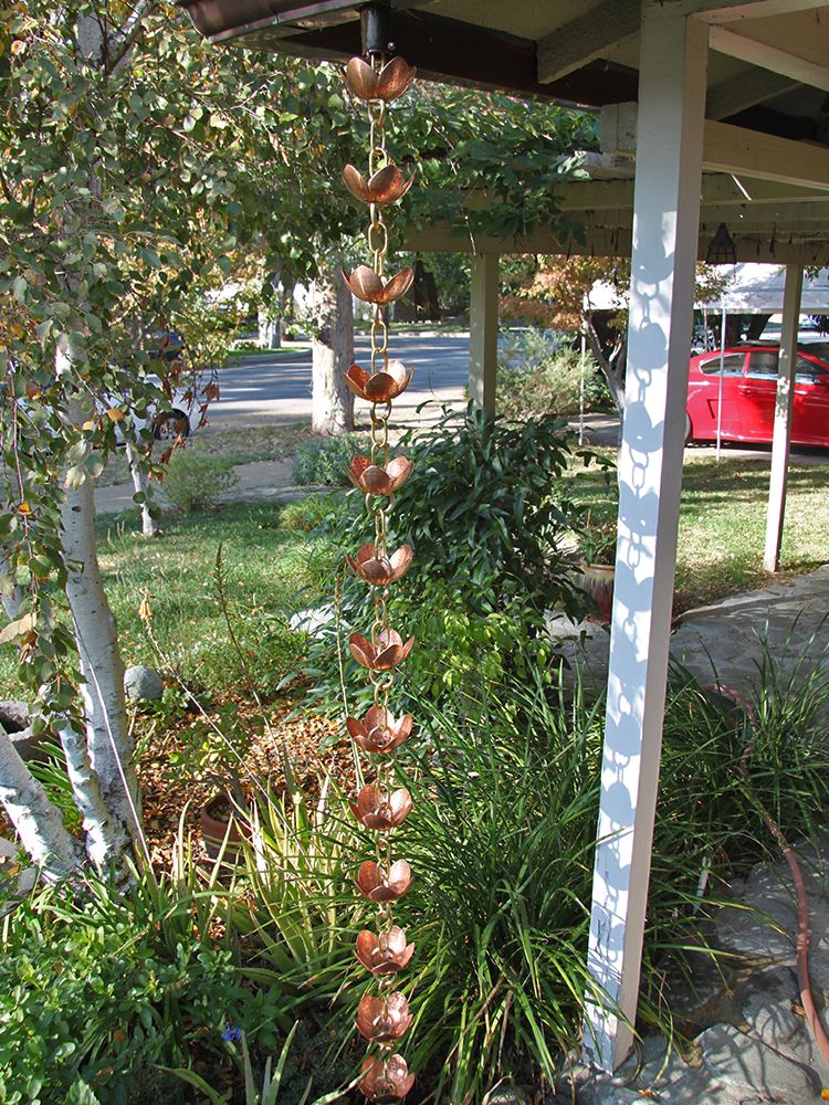 Tara Flower Rain Chain - Image 5