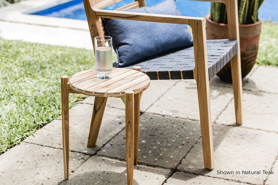 Telica Outdoor Teak Side Table - Image 6