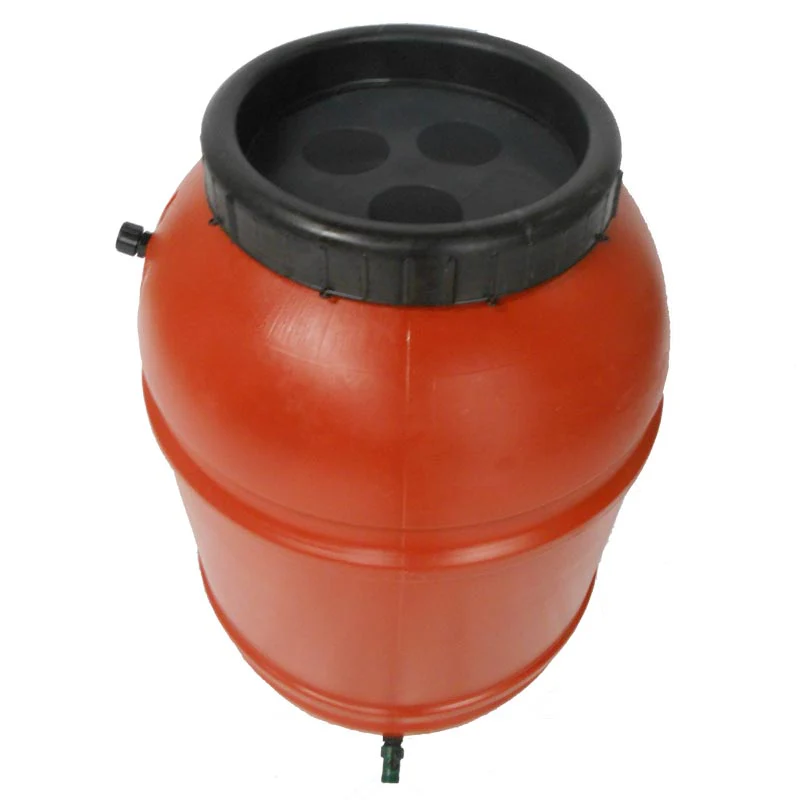 Upcycled 50 Gallon Terra Cotta Rain Barrel - Image 2