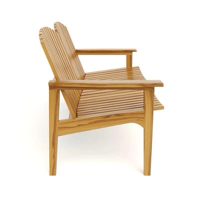 Verbena Teak Patio Loveseat - Image 3
