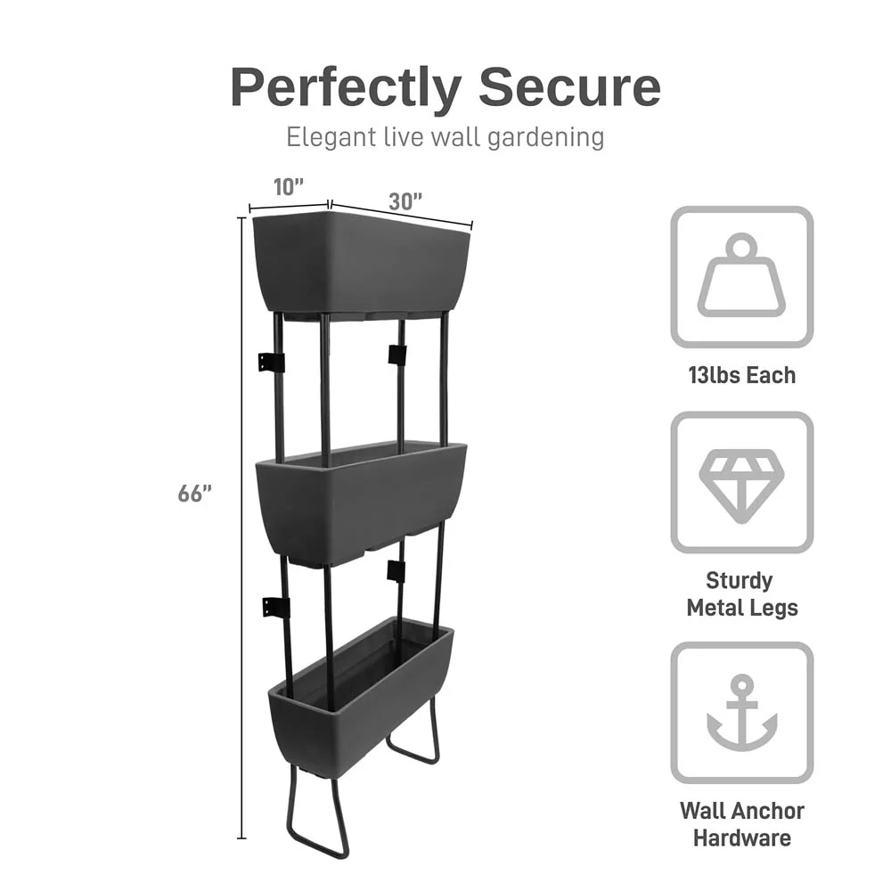 Vertical Live Wall Planter - 3 Pack - Image 5