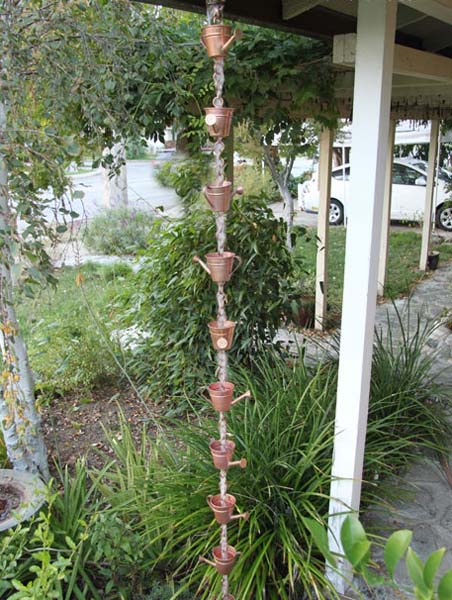 Watering Can Cups Rain Chain - Image 3