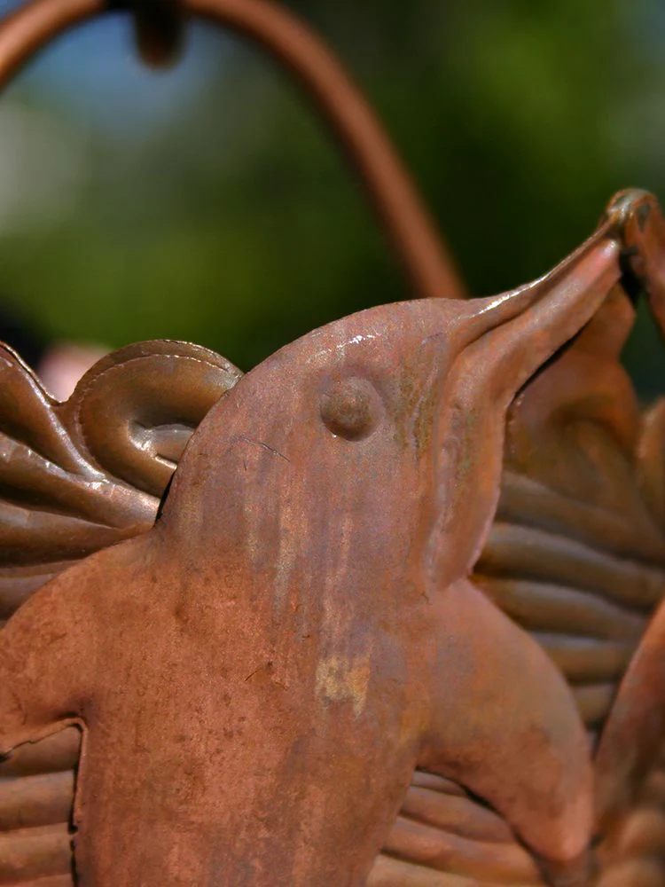 Wave & Dolphin Theme Copper Rain Chain - Image 3