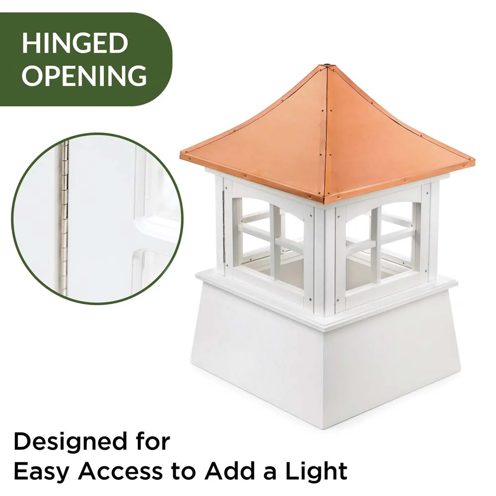 Windsor Vinyl Cupola with Copper Roof - Image 4