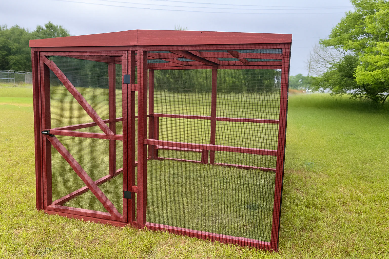 Wooden 16 Ft. Chicken Run (8’W X 16’L X 6’3”H) - Image 23