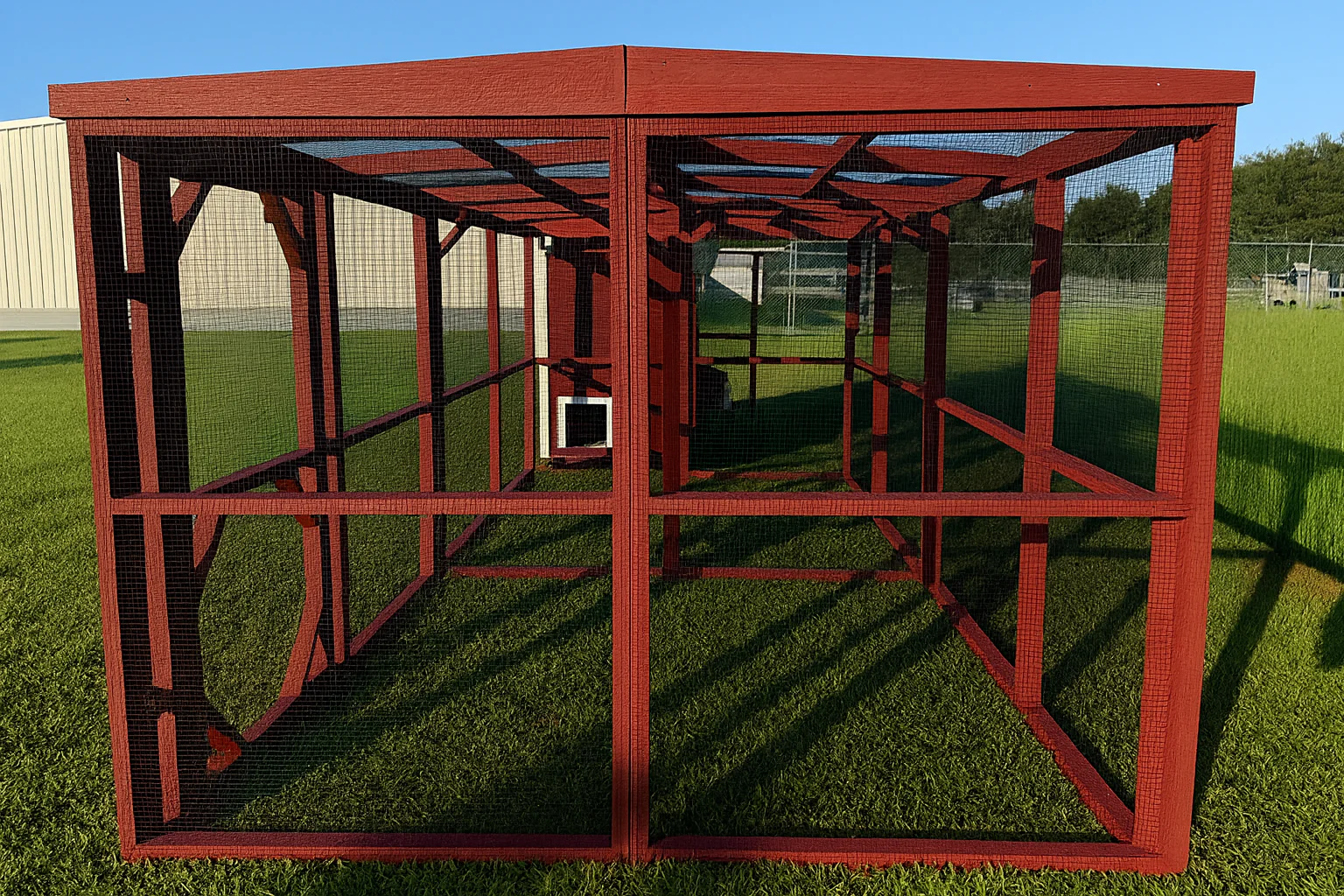 Wooden 16 Ft. Chicken Run (8’W X 16’L X 6’3”H) - Image 26
