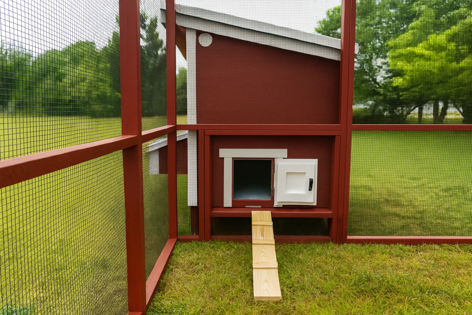 Wooden 8 Ft. Chicken Run (8’W X 8’L X 6’3”H) - Image 17
