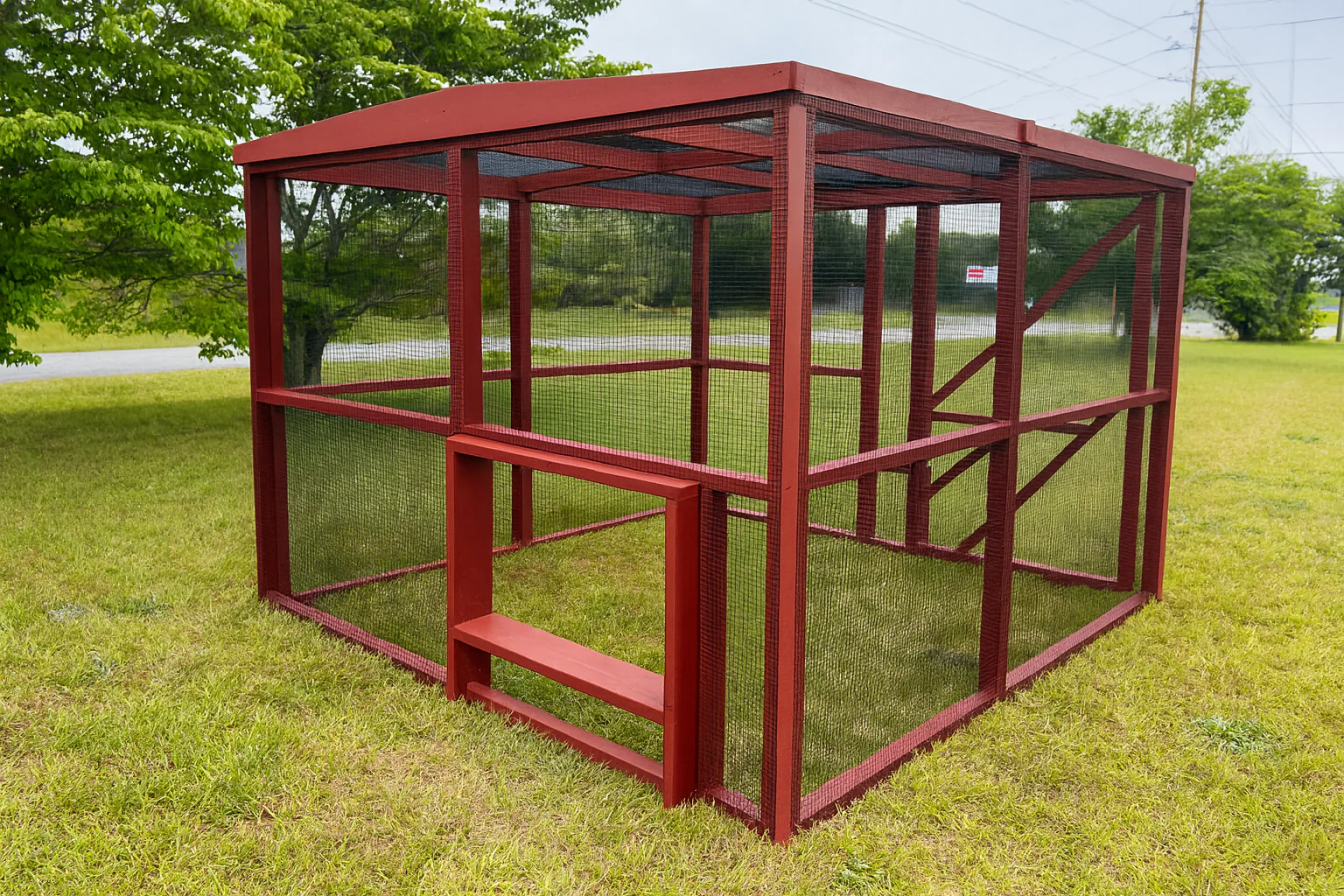 Wooden 8 Ft. Chicken Run (8’W X 8’L X 6’3”H) - Image 19