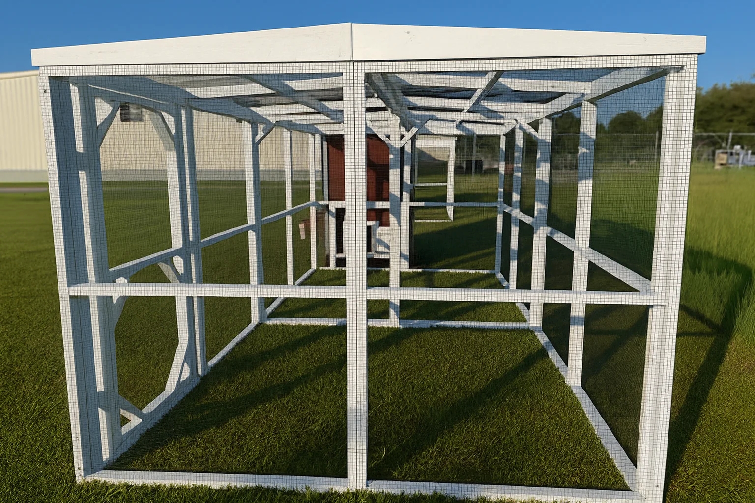 Wooden 8 Ft. Chicken Run (8’W X 8’L X 6’3”H) - Image 24