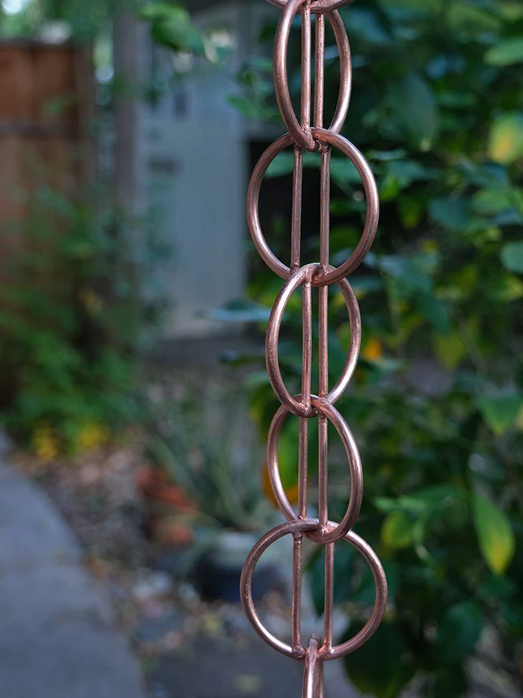 Zen Loops Copper Rain Chain - Image 3