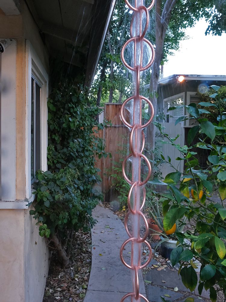 Zen Loops Copper Rain Chain - Image 4