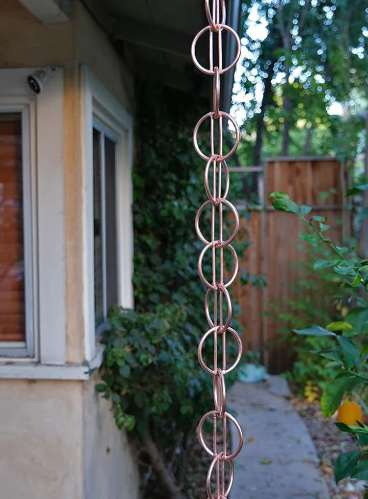 Zen Loops Copper Rain Chain - Image 5